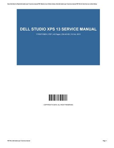 XPS 13 Service Manual .
